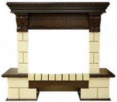 Royal Flame Pierre Luxe угл. шампань под очаг Panoramic 25 FX
